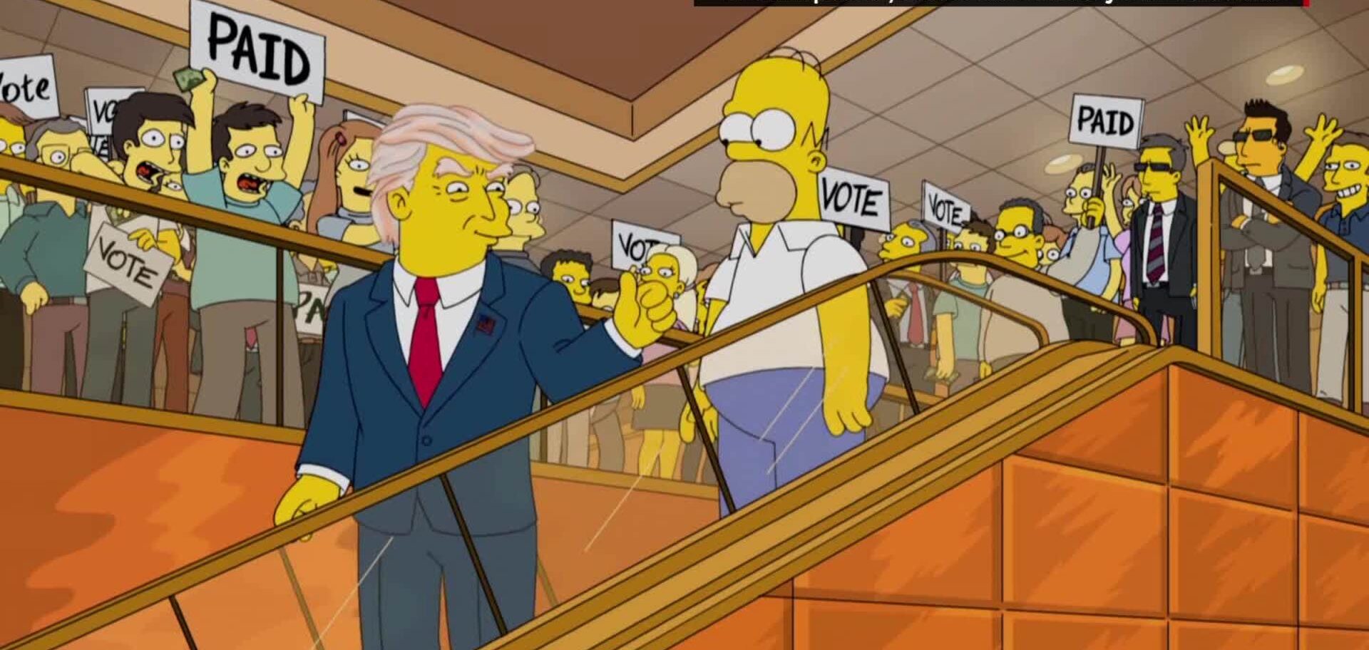 Immagine: Trump nei Simpson